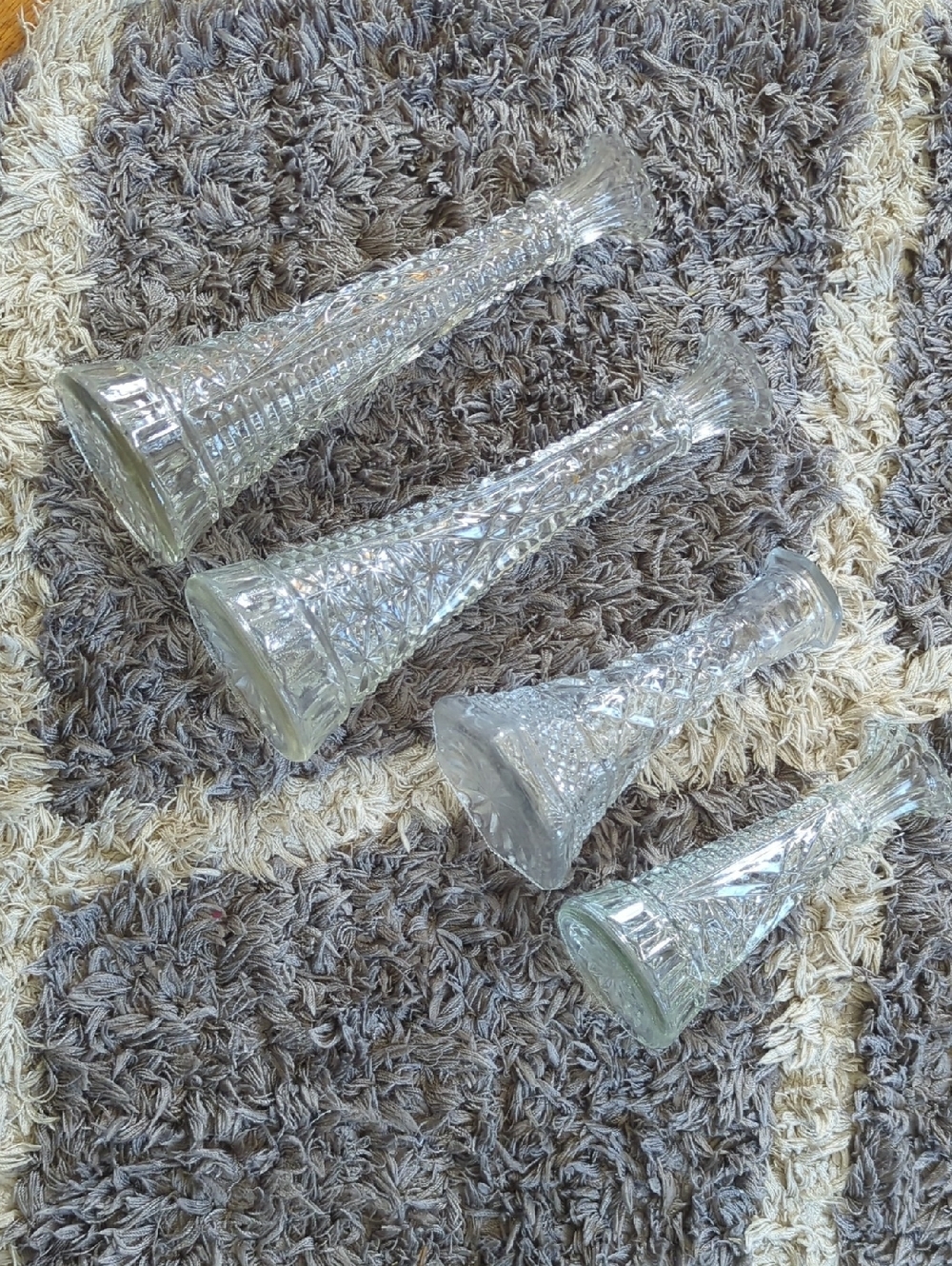 Wexford Bud Vases By Anchor Hocking Clear Glass Bud Vases Set of 4